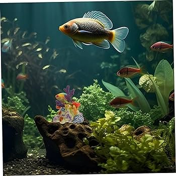 魚とサンゴの油彩画.個展購入 A4 【水彩画】海中に舞うダイバーと珊瑚礁の楽園｜透明な光と